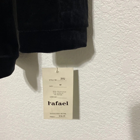 Rafael Velvet Embroidered Top Size M - Picture 5 of 6